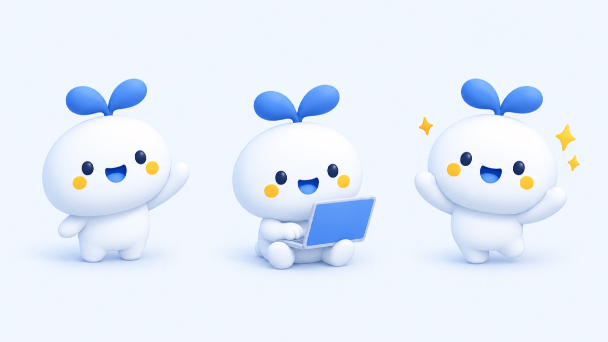 ChatGPTで作ったオリジナルキャラクターのポーズ違い